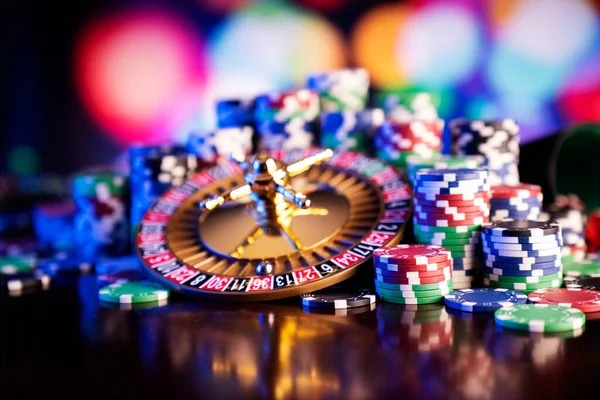 Roulette wheel in live studio